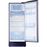 SAMSUNG 192 L Direct Cool Single Door 3 Star Refrigerator with Base Drawer | RR20T182YUT/HL | Pebble Blue