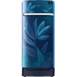 SAMSUNG 198 L Direct Cool Single Door 5 Star Refrigerator with Base Drawer | RR21T2H2W9U/HL | Paradise Blue