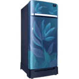 SAMSUNG 198 L Direct Cool Single Door 5 Star Refrigerator with Base Drawer | RR21T2H2W9U/HL | Paradise Blue