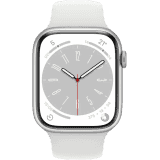 Apple Watch | MP6N3HN/A |Series 8 |  45 mm | Silver Aluminum Case with White Sport Band | GPS