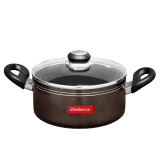 Blueberry’s RUBY Nonstick Biriyani Pot with Glass Lid | 2.5L | 20 cm | Gas Stove and Induction Based
