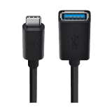 Belkin OTG Cable | F2CU036btBL | High Speed Metal Shield Reversible | Black