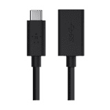 Belkin OTG Cable | F2CU036btBL | High Speed Metal Shield Reversible | Black