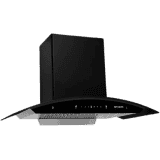 Faber HOOD CREST PLUS HC SC BK 90 Auto Clean Wall Mounted Chimney 1200 CMH | BK GLASS