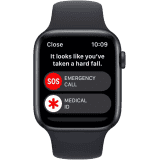 APPLE WATCH SE 2ND GEN | MNK03HN/A | 44MM | MIDNIGHT ALUMINUM | SPORT BAND GPS  | MIDNIGHT