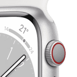 Apple Watch Series 8 Sports Band | 41 mm | Retina LTPO /OLED Display | Silver Aluminium