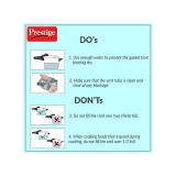 Prestige Popular Virgin Valve Pressure Cooker | Aluminium Precision Welght | 12 L | Silver | 10033