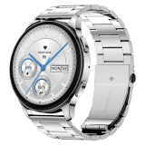Amazfit Huami Pop 3R Metal Strap Smart Watch | Metallic Sliver