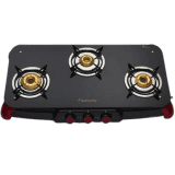 Butterfly Signature Glass Top Manual Gas Stove | 3 Burners