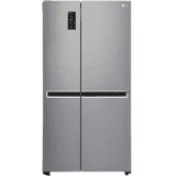 LG 687 L Frost Free Side by Side Refrigerator with with Smart ThinQ | WiFi | Shiny Steel | GC-B247SLUV