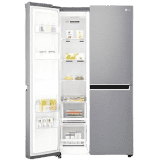 LG 687 L Frost Free Side by Side Refrigerator with with Smart ThinQ | WiFi | Shiny Steel | GC-B247SLUV