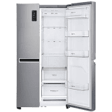 LG 687 L Frost Free Side by Side Refrigerator with with Smart ThinQ | WiFi | Shiny Steel | GC-B247SLUV