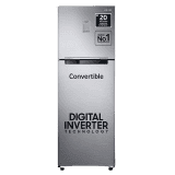 Samsung 256L 3 Star Convertible 3 In 1 Digital Inverter Frost-Free Double Door Refrigerator | RT30C3733S8/HL | Elegant Inox