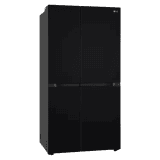 LG Side by Side Refrigerator | Frost Free with Smart Inverter Compressor | 650 Litres | 3 Star | Black Mirror | GLB257DBM3