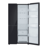LG Side by Side Refrigerator | Frost Free with Smart Inverter Compressor | 650 Litres | 3 Star | Black Mirror | GLB257DBM3