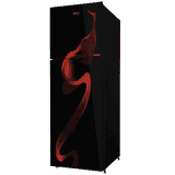 Haier Frost Free Double Door Refrigerator | 240 L | 2 Star | Spiral Black Glass | HRF-2902CSG-P