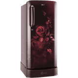 LG | GL-D201ASEU | 185 L | Direct Cool Single Door Refrigerator | Scarlet Euphoria