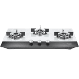 Prestige Desire Hob Top PHTD 03 Al Glass Automatic Hob Gas Stove | 3 Burners | Multicolor