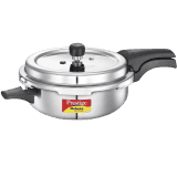 Prestige Deluxe Alpha Svachh Induction Bottom Pressure Cooker  | 4 L | Stainless Steel