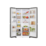 LG Convertible Side by Side Refrigerator |  650L | Smart Inverter Compressor | Dazzle Steel | GL-B257HDS3