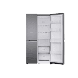 LG Convertible Side by Side Refrigerator |  650L | Smart Inverter Compressor | Dazzle Steel | GL-B257HDS3