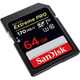 SanDisk Extreme Pro 64 GB | 170 MB/s | Memory Card