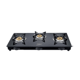 Impex Specta 3B Ignite Glass Top | 3 Burner Stove | Black