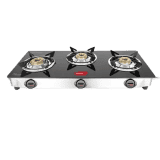 Pigeon Ayush 3 Burner Cooktop Glass Manual Stove
