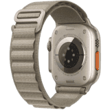 Apple Watch Ultra 2 | GPS + Cellular 49mm Titanium Case with Olive Alpine Loop | Olive Green Strap