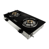 Blueberry's STASH Stainless Steel Toughened Glasstop | 2 Burner | LPG Gas Stove