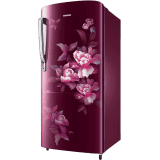 Samsung Direct-Cool Single Door Refrigerator | RR20C1724HN/HL |183 L/4 Star | Himalaya poppy Red