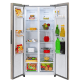 Kelvinator 500 litres Side-by-Side Refrigerator | KRS-B520SSV | Shiny Silver