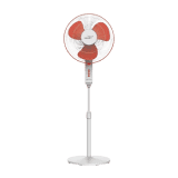 V-Guard Finesta STS Plus Pedestal Fan | 400 mm | 3 Blade | White Red