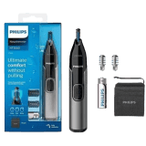 PHILIPS NT3650/16 NOSE TRIMMER Trimmer 240 min Runtime 3 Length Settings  | Grey, Black |