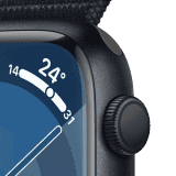 Apple Watch Series 9 GPS 41mm Midnight Aluminium Case with Midnight Sport Loop