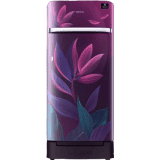 SAMSUNG 198 L Direct Cool Single Door 5 Star Refrigerator with Base Drawer | RR21T2H2W9R/HL | Paradise Purple