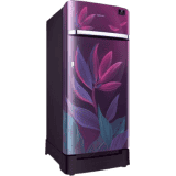 SAMSUNG 198 L Direct Cool Single Door 5 Star Refrigerator with Base Drawer | RR21T2H2W9R/HL | Paradise Purple