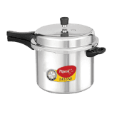 Pigeon by Stovekraft Deluxe Aluminium Outer Lid Pressure Cooker | 7.5 Litres | Silver