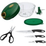 Pigeon by Stovekraft UTILITY COMBO-BROWN Kitchen Tool Set | Chopper
