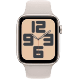 Apple Watch SE GPS + Cellular 44mm Starlight Case & Starlight Sport Band | Starlight Sport Strap