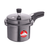 Wonderchef Taurus Hard Anodized Outer Lid Pressure cooker | 3L | Black