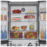 Haier Frost Free French Door Bottom Mount Refrigerator | HRB-550KS | 2 Star | 531 L | Black Steel