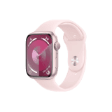 APPLE WATCH SERIES 9 45MM | M/L SIZE | GPS PINK ALUMINIUM LIGHT PINK SPORT BAND
