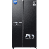 SAMSUNG 644 L Frost Free Side by Side 3 Star Refrigerator | RS76CG8133B1HL | Black Matt
