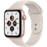 Apple Watch SE MKT13HN | GPS + Cellular | Gold Aluminium Case with Starlight Sport Band | 44mm