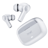 boAt  Airdopes Flex 454 ANC TWS Earbuds with Smart Features | 60HRS Playback Quad Mics ENx Tech | Zinc White