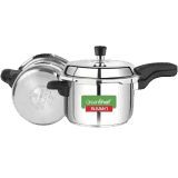 GreenChef SS Pressure Cooker Namo Combo(5L+3L+2L) 5 L, 3 L, 2 L Induction Bottom Pressure Cooker & Pressure Pan | Stainless Steel