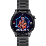 Fastrack Dezire FX1 Pro Smartwatch | AMOLED Display | 1.43 inch | Black Metal