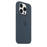 Apple iPhone 15 Pro Case | Silicone with MagSafe |  Storm Blue