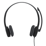 Logitech H151 Wired On Ear Headphones | With Mic | Black